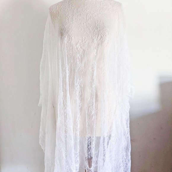 Lane Bryant Sophie Theallet for Cacique Lace Caftan | Plus Size Bridal Lingerie - Picture 5 of 11